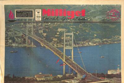 Milliyet Gazetesi 31 Ekim 1973 - Asya Avrupaya Bağlandı, Kupa Galatasarayın GZ126471 - 1