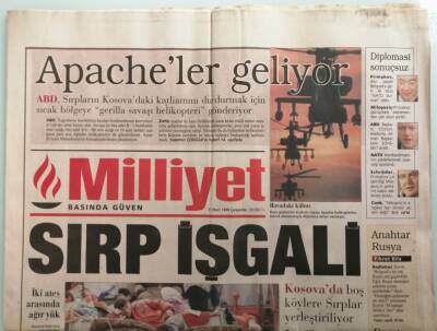 Milliyet Gazetesi 31 Mart 1999 Kosova Sırplara Kalıyor - GZ44414 - 2