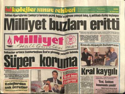 Milliyet Gazetesi 31 Mayıs 1991 - Yıldırım AkbulutBensiz Anap Biter GZ61603 - 1
