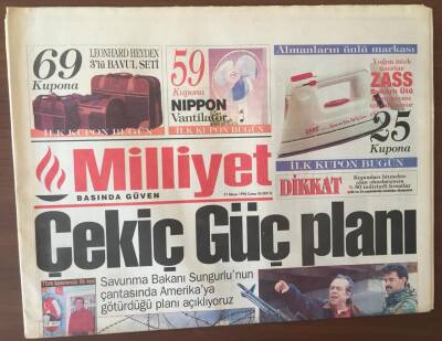 Milliyet Gazetesi 31 Mayıs 1996 - Çekici Güç Planı Kuzey Irak Ayağı GZ6775 - 1