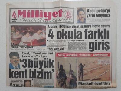 Milliyet Gazetesi - 31 Ocak 1989 - Maskeli Özel Tim Suriye Sınırındaki Sızmaları Önleyecekler GZ112236 - 1