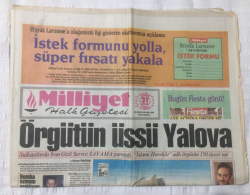 Milliyet Gazetesi 31 Ocak 1993 - Örgütün Üssü Yalova - GZ17007 - 1