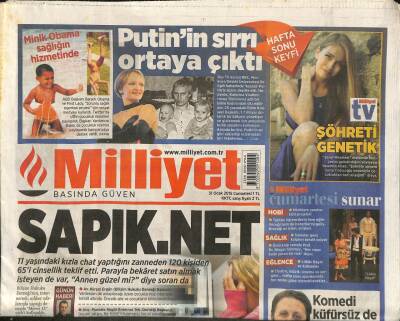 Milliyet Gazetesi 31 Ocak 2015 - Radyoaktif Tanker Alarmı - Yaşar Kemalin Durumu Ağır GZ106030 - 1