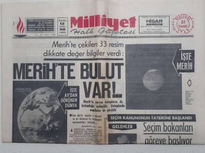Milliyet Gazetesi - 31 Temmuz 1969 - Merihte Çekilen 33 Resim Dikkate Değer Bilgiler Veriyor GZ112298 - 1