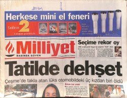 Milliyet Gazetesi 31 Temmuz 1998 - Antalya'da Alkollü Tanker Sürücüsü Turistleri Ezdi GZ158315 - Gökçekoleksiyon