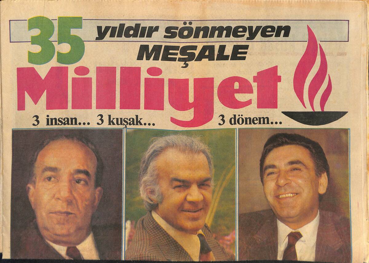 Milliyet Gazetesi 35 Yıldır Sönmeyen Meşale Milliyet - Abdi İpekçi Olayı GZ136717 - 1
