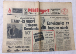 Milliyet Gazetesi 4 Ekim 1967 - Nato Tatbikatına Dün Jetler Katıldı - GZ15903 - 2