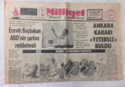 Milliyet Gazetesi 4 Ekim 1975 - Ecevit Başbakan ABDnin Teklifini Reddetmeli - GZ17578 - 2