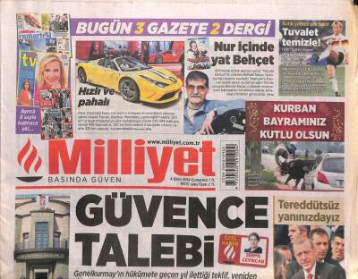 Milliyet Gazetesi 4 Ekim 2014 - Pınar Seleke Yakalanma Kararı Kaldırıldı GZ106120 - 1