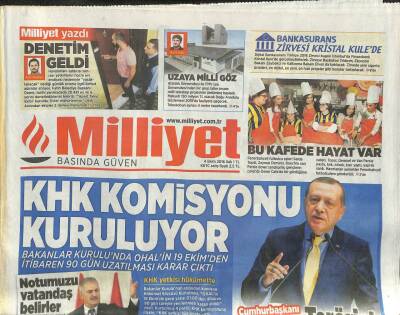 Milliyet Gazetesi 4 Ekim 2016 - KHK Komisyonu Kuruluyor GZ109889 - 1