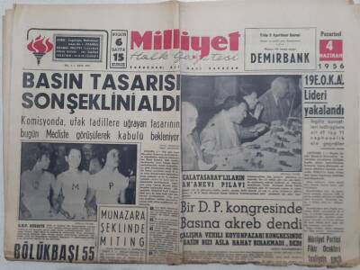 Milliyet Gazetesi - 4 Haziran 1956 - Taksim Karakolu Yıkılacak GZ112170 - 1