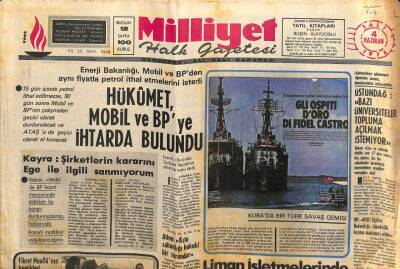 Milliyet Gazetesi - 4 Haziran 1974 - Hükümet Mobil Ve BPye İhtarda Bulundu GZ110906 - 1