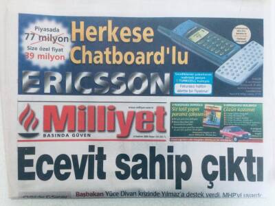 Milliyet Gazetesi 4 Haziran 2000 - Ecevit Sahip Çıktı GZ40307 - 1