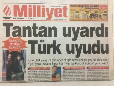 Milliyet Gazetesi 4 Kasım 2000 - Tantan Uyardı Türk Uyudu GZ48555 - 1