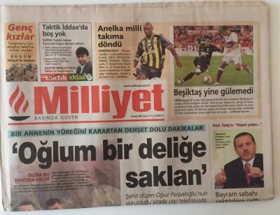 Milliyet Gazetesi 4 Kasım 2005 -Beşiktaş Yine Gülemedi , İlköğretimde El Yazısı Dönemi Başlayacak GZ20615 - 1
