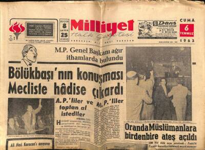 Milliyet Gazetesi 4 Mart 1963 - İnönü Plan Semere Verecek Şekilde Tatbik Edilecek GZ58850 - 2
