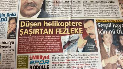 Milliyet Gazetesi 4 Mart 2011 - Düşen Helikopter Kazasında Muhsin Yazıcıoğlu İle 5 Kişi Ölmüştü GZ116934 - 2