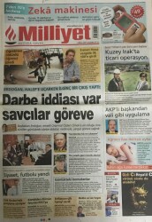 Milliyet Gazetesi 4 Nisan 2007- Tayyip Erdoğan Darbe İddiası Var Savcılar Göreve GZ45377 - 1