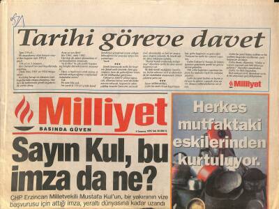 Milliyet Gazetesi 4 Temmuz 1995 - Anayasa Topu Çillerde Kaldı - Uludağda Yaz Başka Güzel GZ123234 - 1