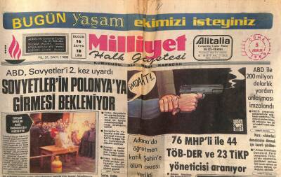 Milliyet Gazetesi 5 Aralık 1980 - Sovyetlerin Polonyaya Girmesi Bekleniyor GZ56382 - 1