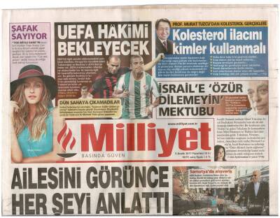 Milliyet Gazetesi 5 Aralık 2011 - Da Vincinin Kayıp Resmi Duvarda Mı? GZ48070 - 1