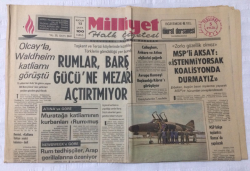 Milliyet Gazetesi 5 Eylül 1974 - Rumlar, Barış Gücüne Mezarı Açtırtmıyor - GZ15894 - 1