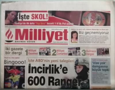 Milliyet Gazetesi 5 Haziran 2004 İşte ABDnin Yeni Talepleri - GZ44609 - 1
