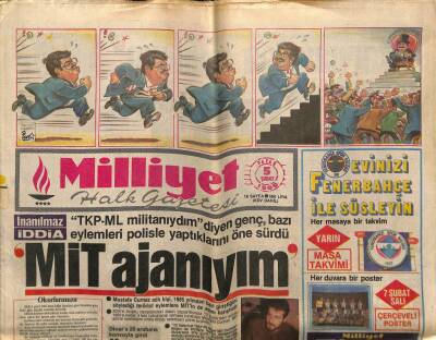 Milliyet Gazetesi 5 Şubat 1989 - Aydın Doğan Yeniden Başkan GZ61594 - 1