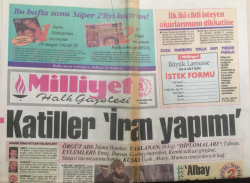 Milliyet Gazetesi 5 Şubat 1993 - Katiller İran Yapımı - GZ12697 - 1