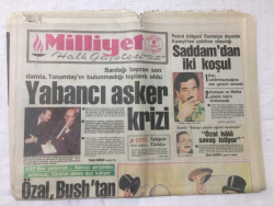 Milliyet Gazetesi 6 Aralık 1990 - Yabancı Asker Krizi - GZ15692 - 1