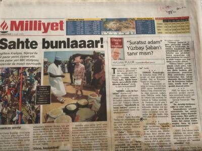 Milliyet Gazetesi 6 Aralık 2003 -Kraliçenin Tezgahı Ortaya Çıktı GZ45116 - 2