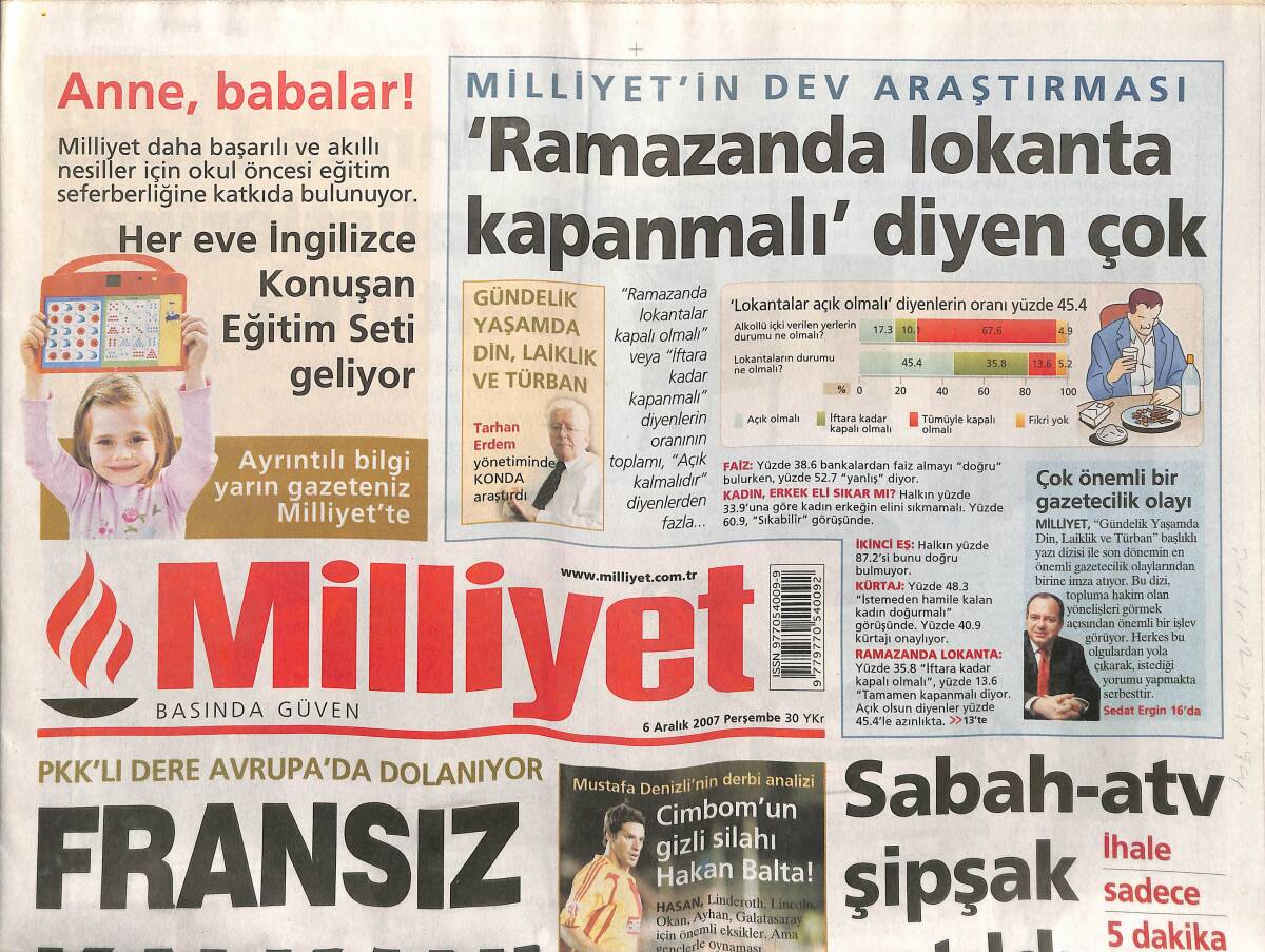 Milliyet Gazetesi 6 Aralık 2007 - Cim-Bom'un Gizli Silahı Hakan Balta ! - Cannes Aslanalrı Sergide Buluştu GZ152967 - 1