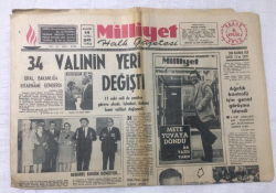 Milliyet Gazetesi 6 Eylül 1970 - 34 Valinin Yeri Değişti - GZ15668 - 1