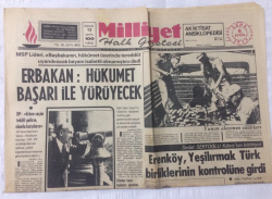Milliyet Gazetesi 6 Eylül 1974 - ErbakanHükümet Başarı İle Yürüyecek - GZ15892 - 2