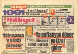 Milliyet Gazetesi 6 Eylül 1985 - Abacı, Senar'ı Sahneye Çıkardı - Türkücü İpek Erdem Serbest GZ3317 - Gökçekoleksiyon