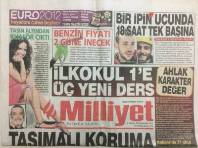 Milliyet Gazetesi 6 Haziran 2012 - Taşımalı Koruma, Bu Dünya Üç Şeye Hasret GZ29607 - 1