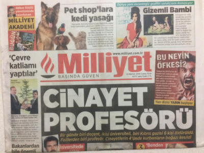 Milliyet Gazetesi 6 Haziran 2014 - Cinayet Profösörü GZ27953 - 1