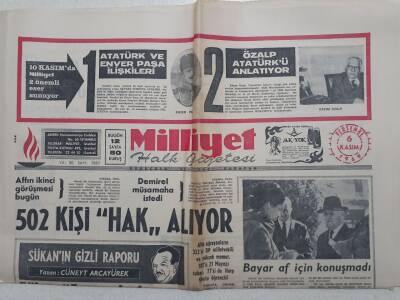 Milliyet Gazetesi - 6 Kasım 1969 - Bayar Af İçin Konuşmadı GZ112312 - 1