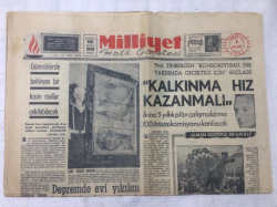 Milliyet Gazetesi 6 Mart 1965 - Türkiyenin En Pahallı Futbolcusu Metin Oktay - GZ17119 - 2