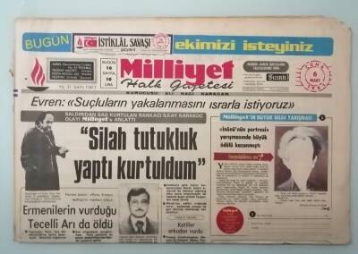 Milliyet Gazetesi 6 Mart 1981 Evren Suçluların Yakalanmasını Israrla İstiyoruz -GZ33048 - 1
