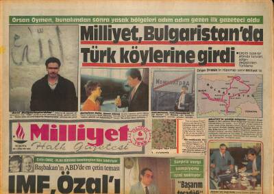 Milliyet Gazetesi 6 Nisan 1985 - İvan Ganev Türkler Sorunu Beni Hasta Etti, Galatasaray Boluspor, Kaya Çilingiroğlu GZ126406 - 1