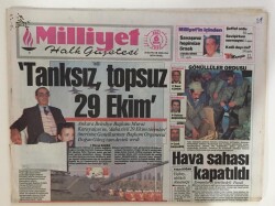 Milliyet Gazetesi 6 Nisan 1993 - Daha Sivil 29 Ekim Törenleri Tanksız ,Topsuz GZ6612 - 2