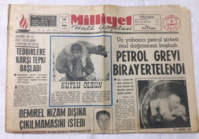 Milliyet Gazetesi 6 Şubat 1971 - Aya İniş Çok Güzel Oldu - GZ15870 - 2