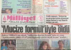 Milliyet Gazetesi 6 Şubat 1993 - Mucize Formülüyle Öldü - GZ12698 - 1