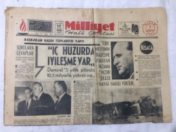 Milliyet Gazetesi 7 Ağustos 1966 - İç Huzurda İyileşme Var - GZ17126 - 1