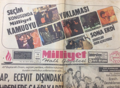 Milliyet Gazetesi 7 Aralık 1974 - AP, Ecevit Dışındaki Liderlere Çağrı Yaptı - GZ12670 - 2