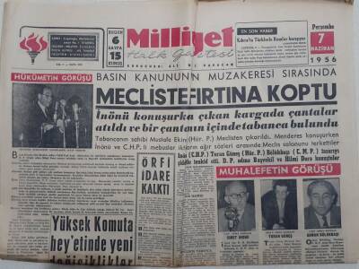 Milliyet Gazetesi - 7 Haziran 1956 - Kore Tugayımız Büyük Tatbikat Yaptı GZ112168 - 1
