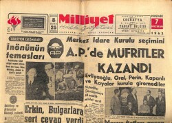 Milliyet Gazetesi 7 Haziran 1962 - Merkez İdare Kurulu Seçimini APde Müfritler Kazandı GZ58734 - 1
