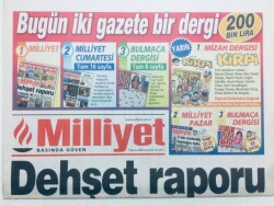 Milliyet Gazetesi - 7 Haziran 2003 - Dehşet Raporu,Erdoğandan Cuma Hutbesi GZ46406 - 2