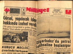 Milliyet Gazetesi 7 Kasım 1960 - Diyarbakırda Petrol İstihsaline Başlanıyor GZ59819 - 1